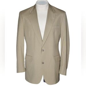 Brooks Brothers Beige Two-Button Sport Coat Blazer Jacket Men's Size 42L